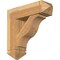 Ekena Millwork Funston Arts and Crafts Rough Sawn Bracket w/ Offset Brace, Western Red Cedar, 8"W x 26"D x 26"H BKT0806X26X26FST03RWR - alternate 1